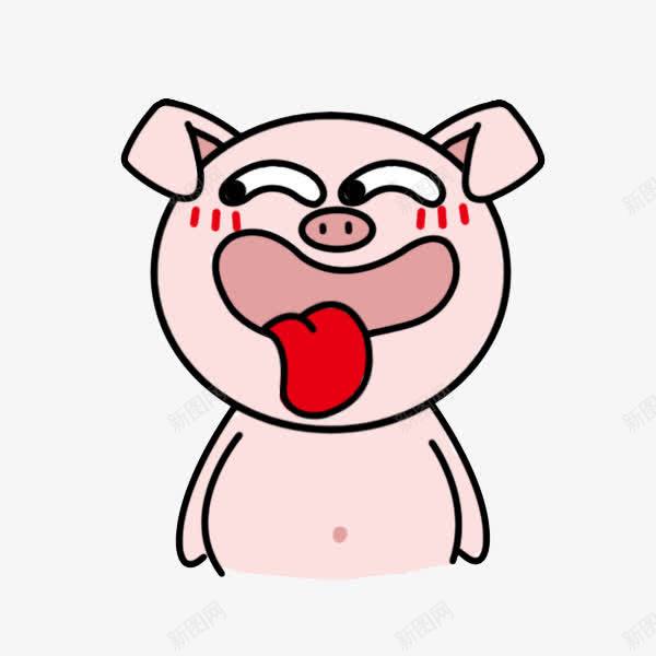 张大嘴巴伸舌头的小猪png免抠素材_新图网 https://ixintu.com 伸舌头 公猪 动物 卡通 嘴馋 宠物 家猪 家畜 小猪 小香猪 懒惰 牲畜 猪 畜牲 肥头大耳 饲养 鸡鸭牛羊马