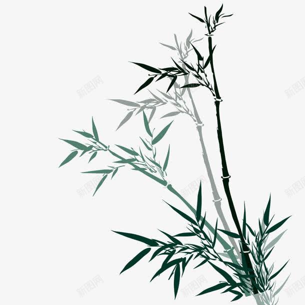 竹子png免抠素材_新图网 https://ixintu.com 文竹 水墨 竹子 节节高