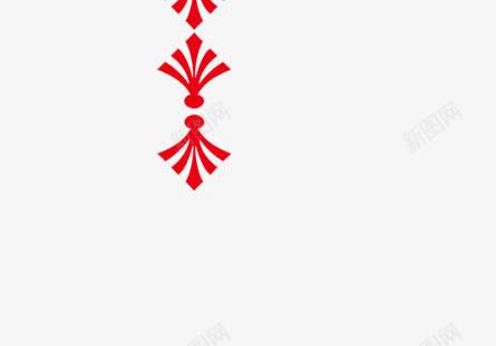 爪形分割栏png免抠素材_新图网 https://ixintu.com 传统分割栏 分割栏 竖行分割线 红色