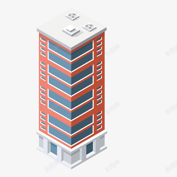 卡通居民楼png免抠素材_新图网 https://ixintu.com PNG图 PNG图下载 创意卡通 卡通 卡通插图 居民楼 建筑 插图 楼房