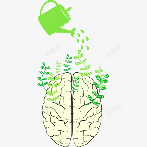 绿色健康大脑卡通图psd免抠素材_新图网 https://ixintu.com 大脑卡通图 大脑手术 大脑矢量图 大脑细胞康复 大脑脑血管 大脑高清图 绿色健康 脑血管 血液大脑