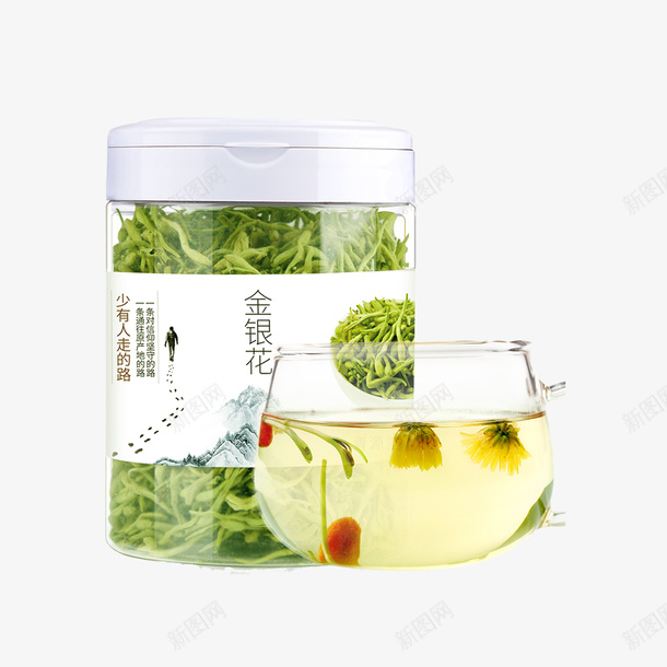 金银花茶png免抠素材_新图网 https://ixintu.com 保健饮料 茶水 茶饮 酒水 金银花 金银花照片 饮料 饮料设计 饮食
