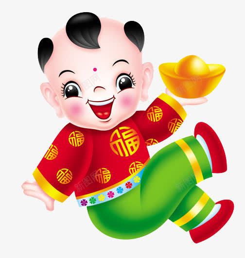 财运宝宝笑png免抠素材_新图网 https://ixintu.com 卡通 可爱 呆萌 善良 天真活泼 婴儿 宝宝笑 童真 财运