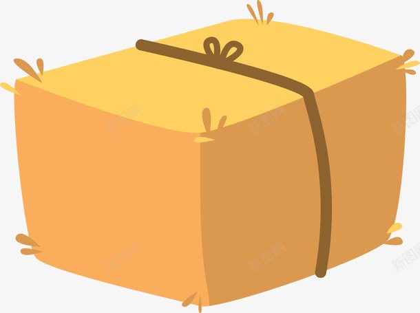 可爱卡通稻草堆图标png_新图网 https://ixintu.com 丰收季节 农场 卡通手绘 干草捆 收获 秋季 稻草 稻草堆 草墩 金黄色