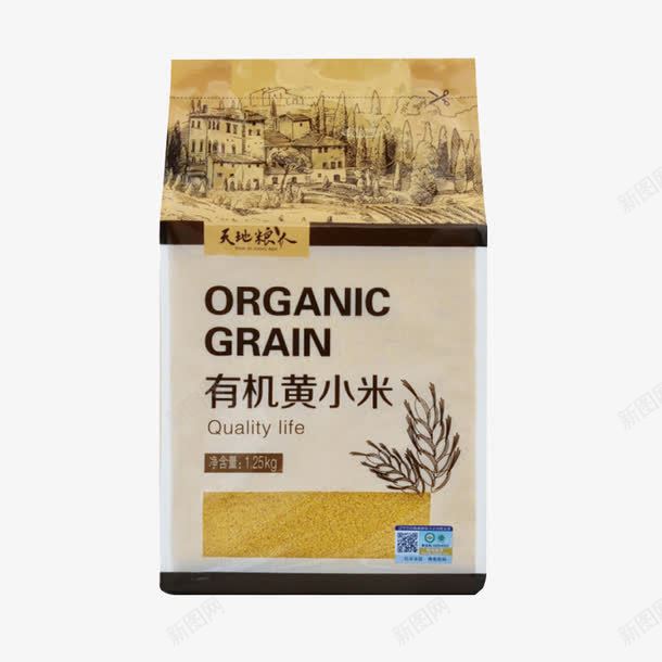 天地粮人有机黄小米袋装实物png免抠素材_新图网 https://ixintu.com 天然小米 小米 新小米 月子米 有机小米 有机黄小米 粟米 黄小米
