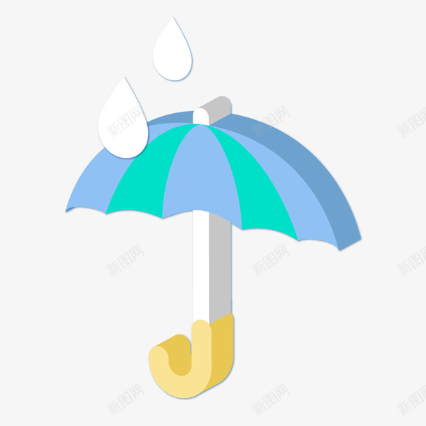 一个打开的伞的图标矢量图ai_新图网 https://ixintu.com 25D图标 一把伞 手绘 打开 水龙头 矢量图 艺术防水图标 遮风挡雨 防水
