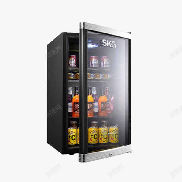 SKG中型单门家用冰箱png免抠素材_新图网 https://ixintu.com 中型冰吧 冰冻冷藏 单门冰柜 家用