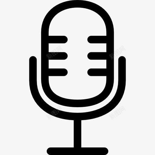 语音麦克风图标png_新图网 https://ixintu.com 录音 录音机 技术 收音机 麦克风