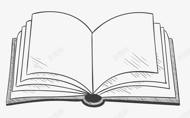 世界阅读日手绘打开的书本单线线图标png_新图网 https://ixintu.com 世界阅读日 世界阅读日手绘打开的书本单线线稿免费下载 书本 单线 手绘 打开的书 线稿