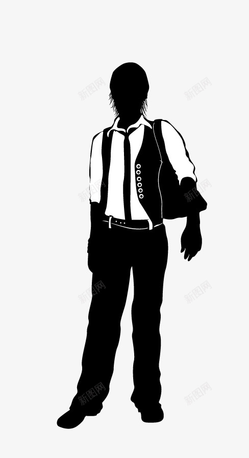 男性模特矢量图eps免抠素材_新图网 https://ixintu.com 帅气男人剪影 男人剪影 男性模特 矢量男人 矢量图