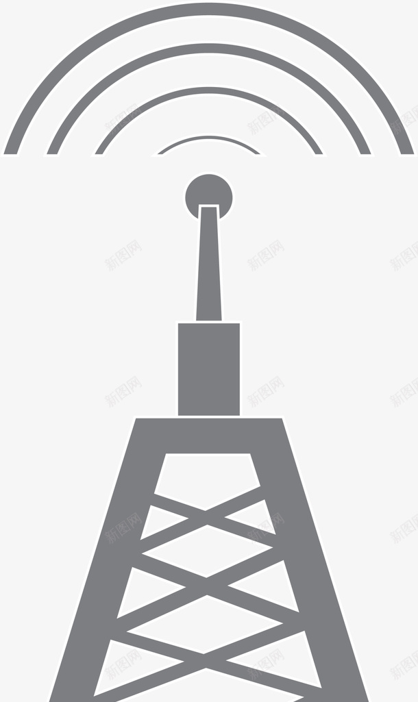 灰色扁平wifi信号png免抠素材_新图网 https://ixintu.com WIFI图案 wifi 世界电信日 信号 无线基站 无线网 移动网络 网络 通信基站
