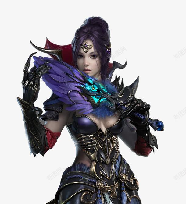 冷酷黑色蒲扇美女png免抠素材_新图网 https://ixintu.com 冷酷 美女 蒲扇 黑色