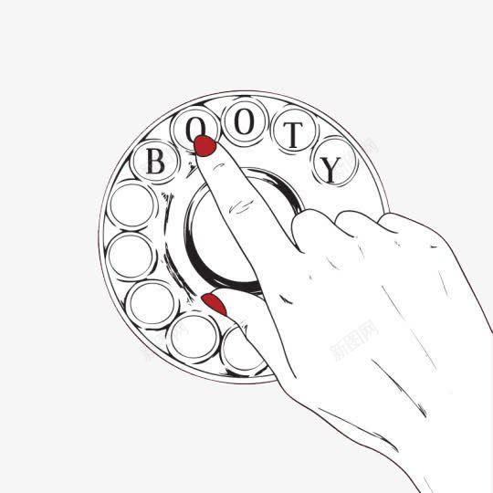 红指甲的手拨号的手psd免抠素材_新图网 https://ixintu.com 坏女人 手控福利 手绘 特写 红指甲 酷女孩