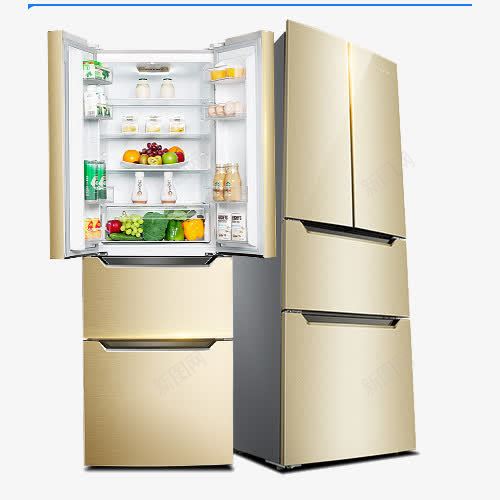 三门家用双门冰箱png免抠素材_新图网 https://ixintu.com 三门家用双门冰箱 产品实物 冰洗 冰箱 双开门 四门 多门电冰箱 电冰箱