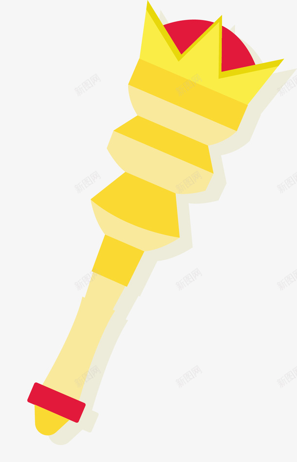 金色皇冠权杖矢量图eps免抠素材_新图网 https://ixintu.com 卡通矢量权杖 卡通风格 权杖 皇冠权杖 皇家权杖 金色 金色权杖 矢量图