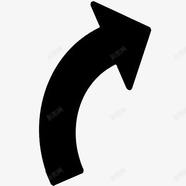 卡通黑色的上升的箭头图标png_新图网 https://ixintu.com 上升 涨价标志 涨价的 箭头标志 箭头标识 黑色箭头