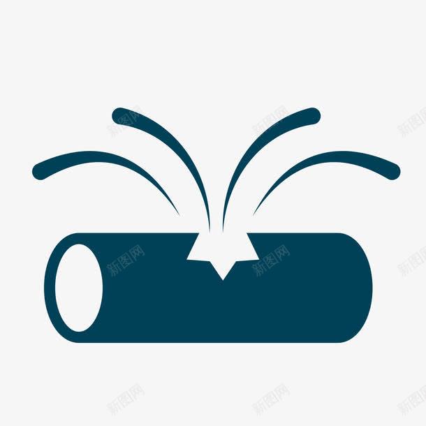 水管爆裂矢量图图标ai_新图网 https://ixintu.com 图标 水管爆裂 维修 蓝色 矢量图