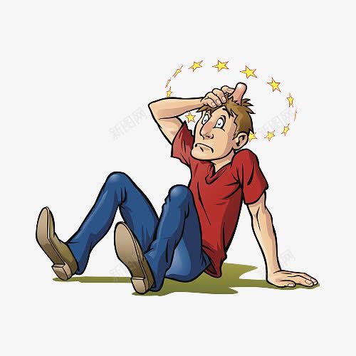 卡通被撞头起包的眩晕男人png免抠素材_新图网 https://ixintu.com 不幸 伤害 卡通 卡通晕眩 受伤 头晕 头痛捂头皱眉痛苦表情 头脑混乱 意外 撞击 星星 晕头转向 男人 痛苦 瘀伤 眩晕 肿胀