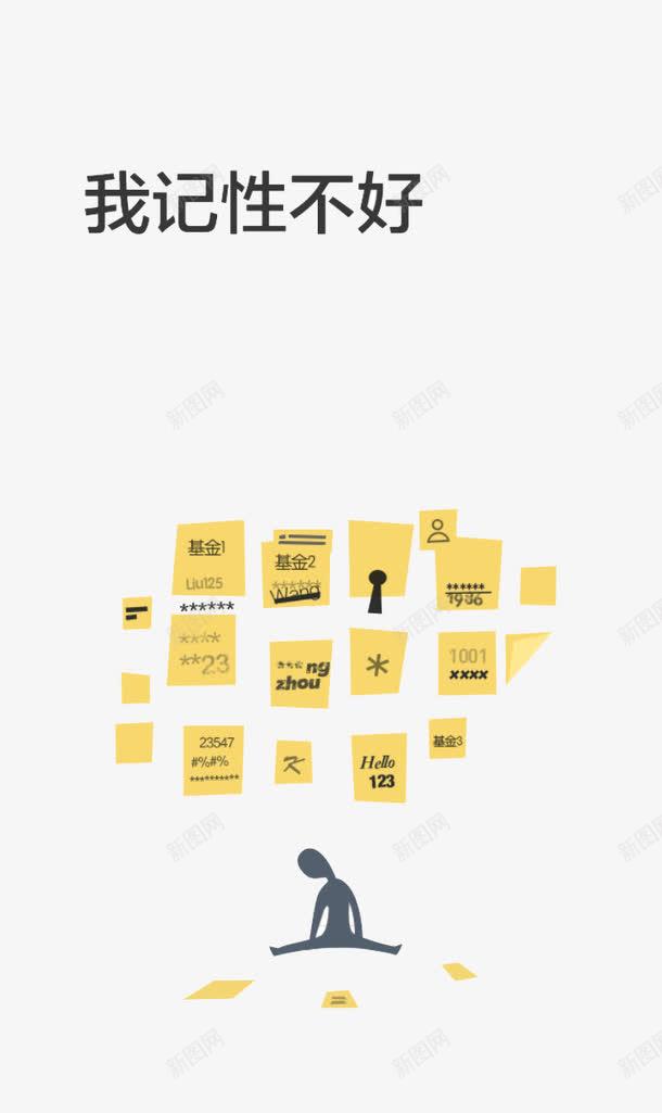 记性不好png免抠素材_新图网 https://ixintu.com 引导页 理财 省心