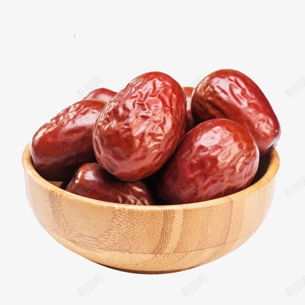 木碗里的新鲜红枣png免抠素材_新图网 https://ixintu.com 新鲜 红枣