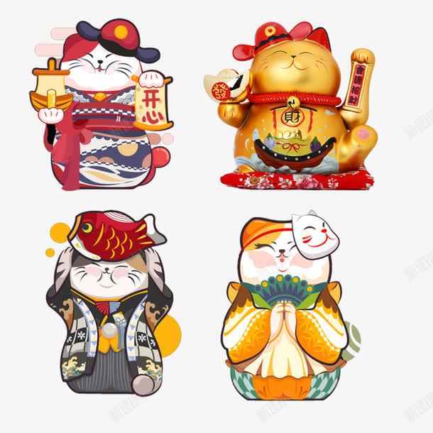 日本祭祀招财猫图png免抠素材_新图网 https://ixintu.com 免抠图 招财猫 日本 烧香祭祀 神