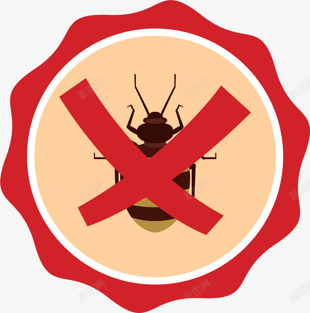 圆形粘贴防虫害矢量图ai免抠素材_新图网 https://ixintu.com 卡通杀虫 卡通风格 矢量防虫害 粘贴 防治虫害 防虫措施 矢量图