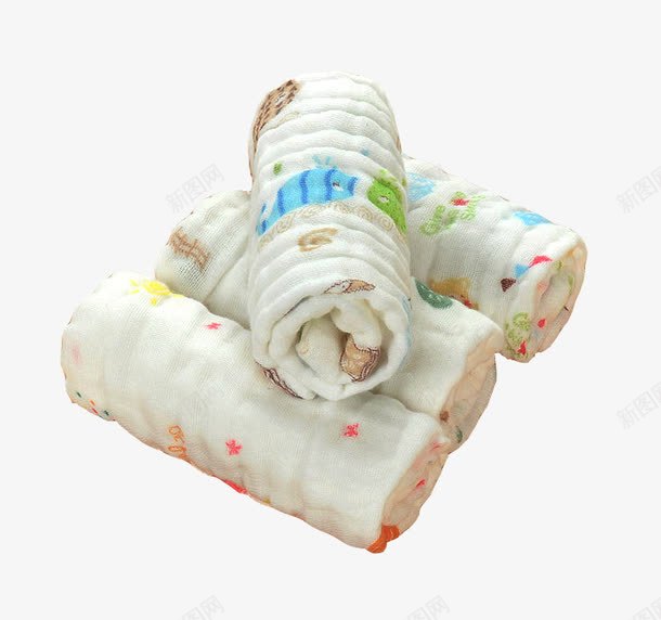 棉纱口水巾png免抠素材_新图网 https://ixintu.com 口水巾 婴儿 婴幼儿专用 宝宝毛巾 棉纱 棉纱质感 舒适 轻柔