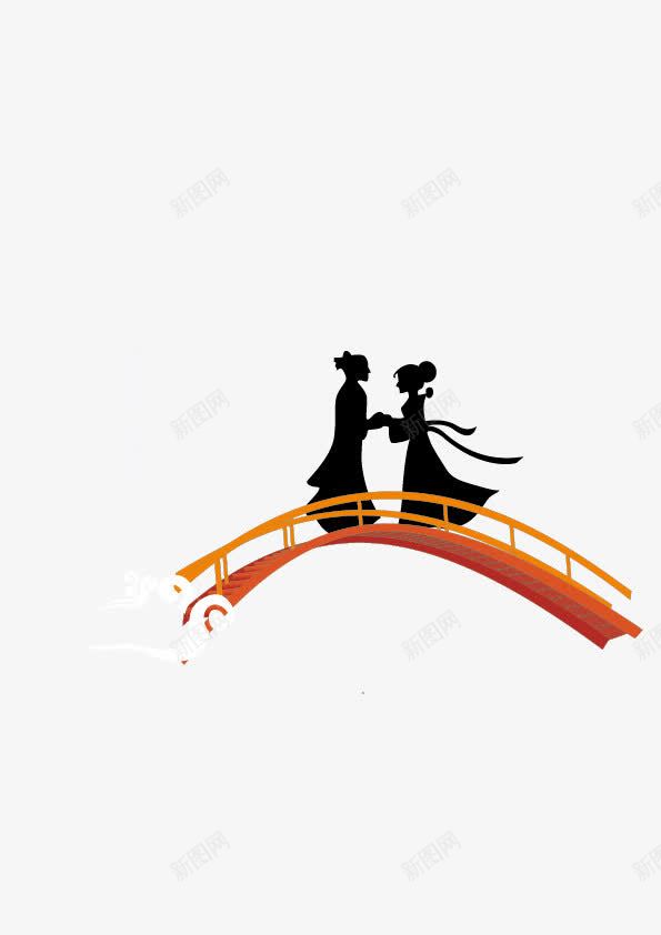 七夕小人png免抠素材_新图网 https://ixintu.com 七夕 小人 牛郎织女相会