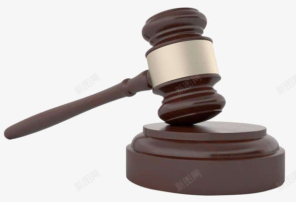 实木金边锤子png免抠素材_新图网 https://ixintu.com 人人平等 公正严明 实木 律师锤子 法律 金边