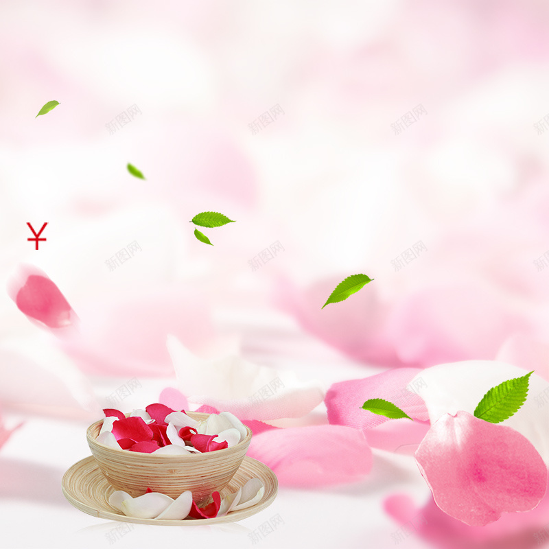 玫瑰精华水面膜PSD分层主图背景jpg设计背景_新图网 https://ixintu.com 主图 乳液 化妆品 叶子 护肤品 淘宝 爽肤水 玫瑰 玫瑰水 直通车 碗 绿叶 花瓣 花茶 面膜