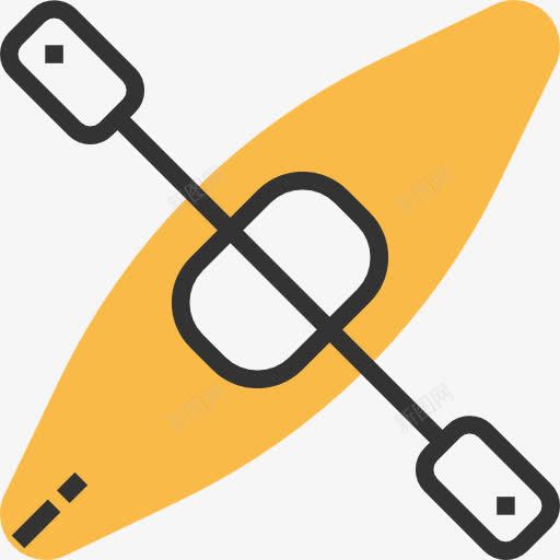 Kayak图标png_新图网 https://ixintu.com 体育竞赛 夏季奥运 漂流 独木舟 皮划艇 运动 运输