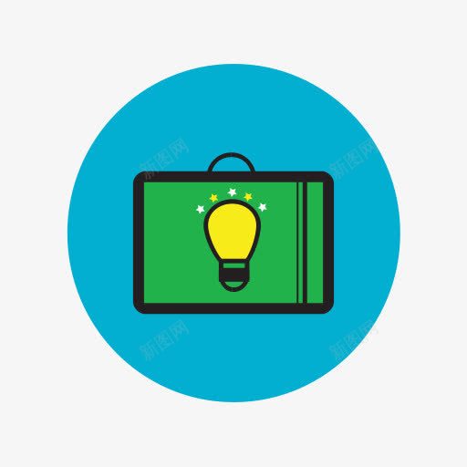 袋案例闪电球挎包手提箱蓝色生活png免抠素材_新图网 https://ixintu.com Bag bulb case lightning satchel suitcase 手提箱 挎包 案例 袋 闪电球