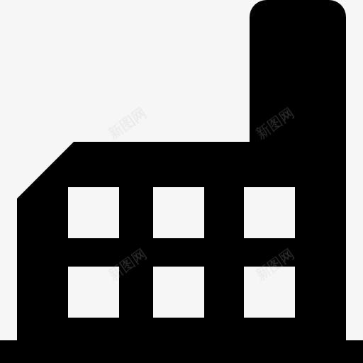 厂房的轮廓图标png_新图网 https://ixintu.com 剪影 工业 工厂 建筑 贸易