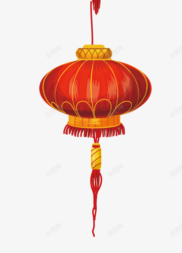 新年红灯笼喜庆元素png免抠素材_新图网 https://ixintu.com 传统节日元素 喜庆元素 新图网 新年 春节 红灯笼