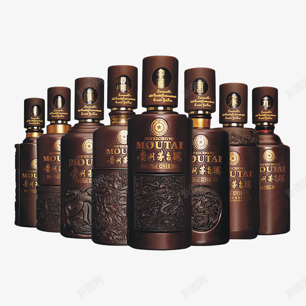 贵州茅台中国龍酱香型名酒png免抠素材_新图网 https://ixintu.com 中国龍 名烟名酒 国产白酒 白酒 贵州茅台 酱香型