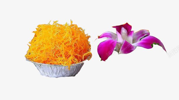 烤金黄椰丝紫荆花png免抠素材_新图网 https://ixintu.com 椰丝 烘烤 紫荆花 美食