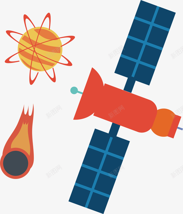宇宙飞行器航天航空科技矢量图ai免抠素材_新图网 https://ixintu.com 卡通 宇宙 宇宙飞行器 彩色 星球 木星 火星 科技 航天 航空 飞机 飞碟 飞船 矢量图