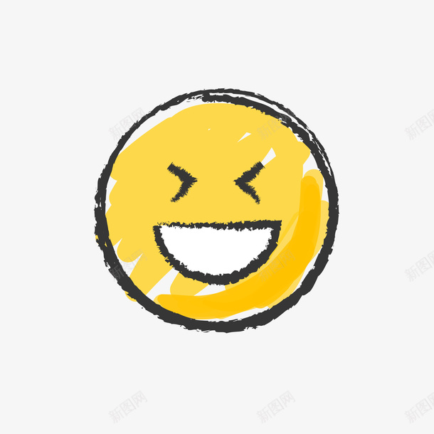 手绘大笑眯眼表情马上开车矢量图eps免抠素材_新图网 https://ixintu.com 卡通 卡通可爱 卡通的 可爱的表情 大笑眯眼 表情 矢量图
