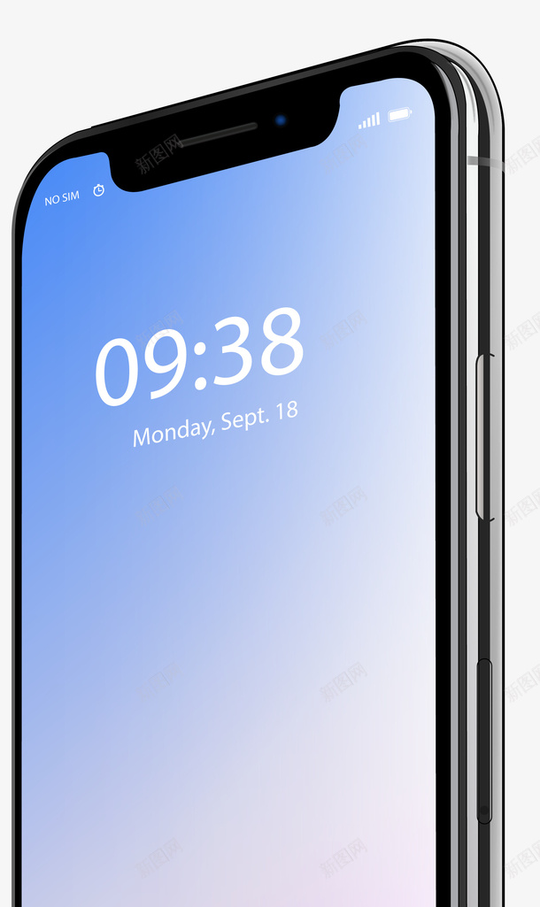时尚手绘iPhoneX产品实物png免抠素材_新图网 https://ixintu.com iPhoneX型号 全面屏手机实物 手机产品 手机品牌 手机型号 手机实物