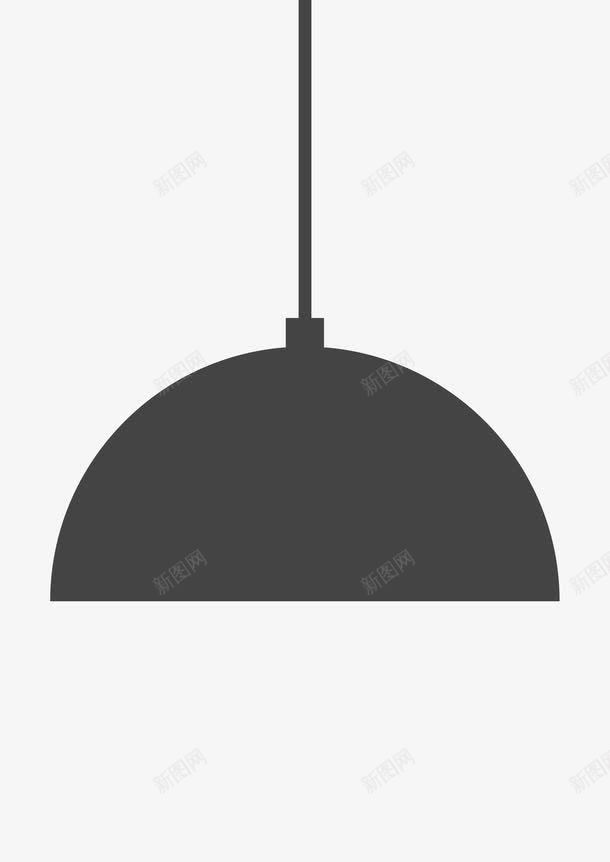 吊灯剪影图标png_新图网 https://ixintu.com 剪影 吊灯 吸顶灯