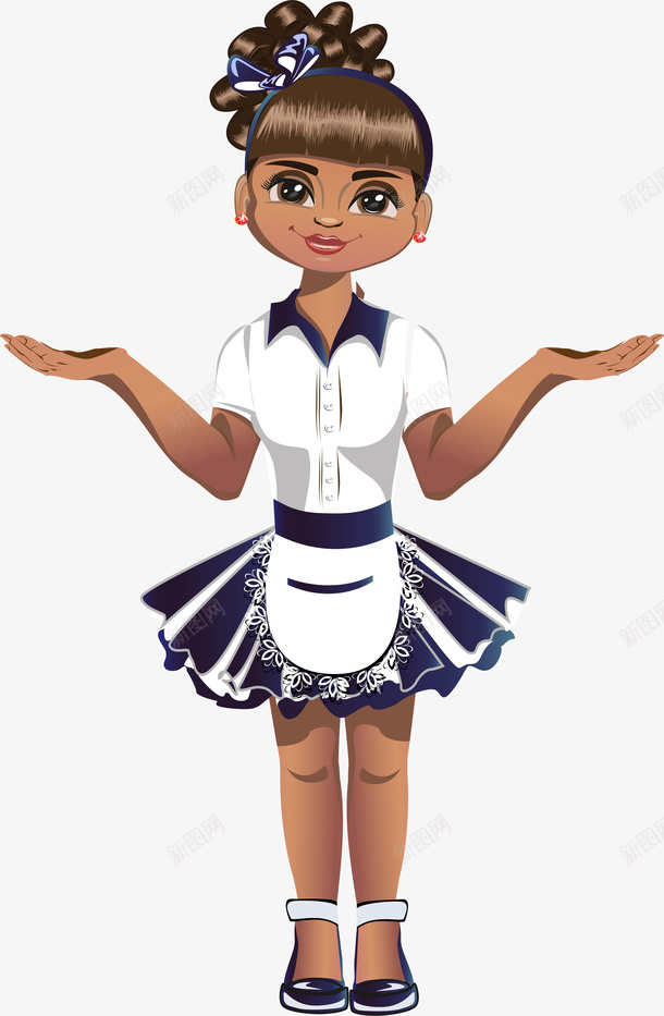 白色菲律宾女佣png免抠素材_新图网 https://ixintu.com 免抠PNG 女仆 服务 白色 菲律宾女佣 装饰图案