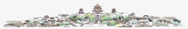 手绘岳阳楼png免抠素材_新图网 https://ixintu.com 岳阳楼 手绘岳阳楼 旅游景区 著名景点