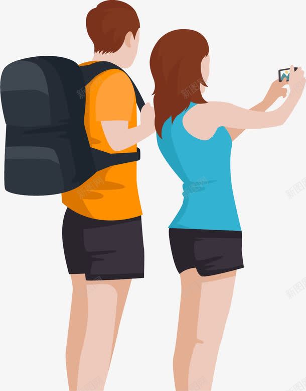 旅行观光的情侣png免抠素材_新图网 https://ixintu.com 假期 卡通 度假 情侣夫妻 拍照 旅游 旅游爱好者 旅游者 旅行 游客 相机 自拍 自拍海报 观光