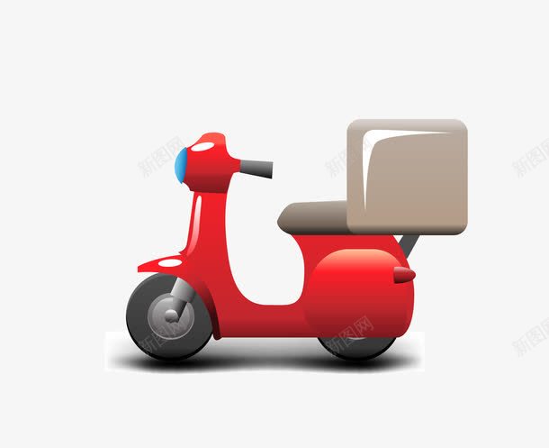 卡通交通工具运送快递送餐红色小图标png_新图网 https://ixintu.com 交通工具 出行工具 卡通交通工具运送快递送餐红色小车图标psd源文件免费下载 卡通电动车 小车扁平化 快递车 送餐车