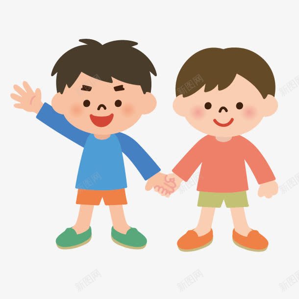 漫画素描卡通小孩手拉手png免抠素材_新图网 https://ixintu.com 人物矢量图 卡通 卡通小人剪影 卡通小人图案 卡通小人素材 小孩 手拉手 手绘图片 白领