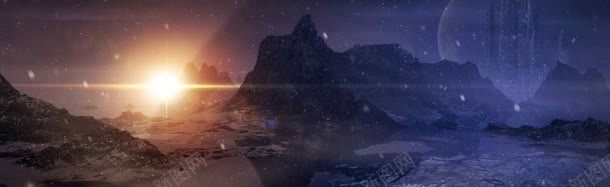 科幻大气banner背jpg设计背景_新图网 https://ixintu.com 星空 星际 游戏 电商 酷炫