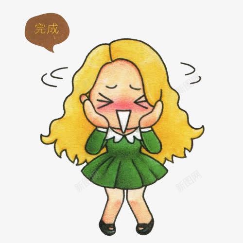 少女害羞脸红png免抠素材_新图网 https://ixintu.com 囧 害羞 害羞内向 少女 尴尬 手绘 摇头 狼狈不堪 脸红 脸红符号 难为情