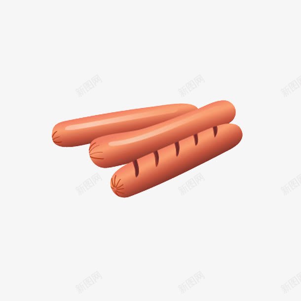 卡通手绘火腿肠png免抠素材_新图网 https://ixintu.com 卡通 手绘 火腿肠 香肠