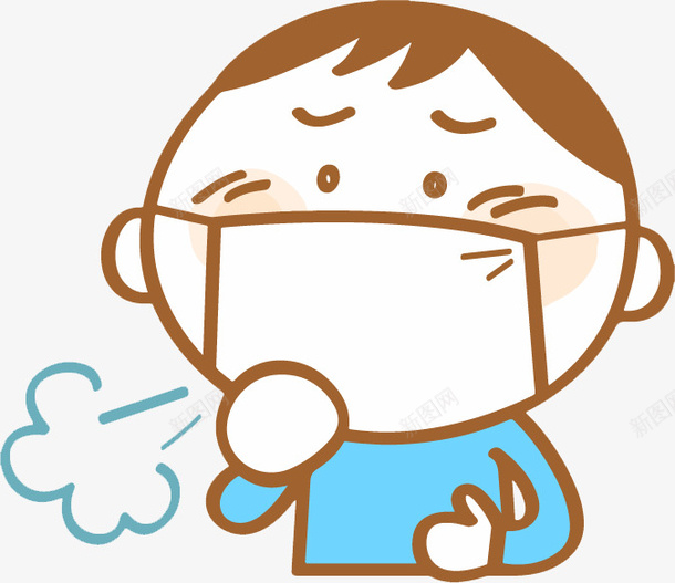 手绘卡通男孩子咳嗽png免抠素材_新图网 https://ixintu.com 不舒服 卡通 卡通咳嗽 咳嗽 嗓子不舒服 感冒 流感 生病 症状 难受
