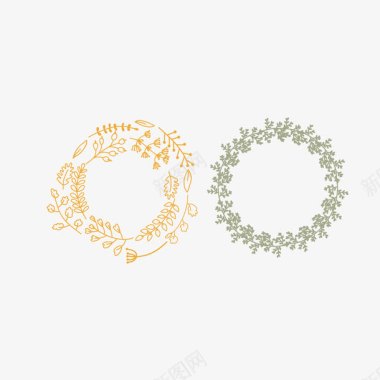 花枝婚礼logo矢量图图标图标